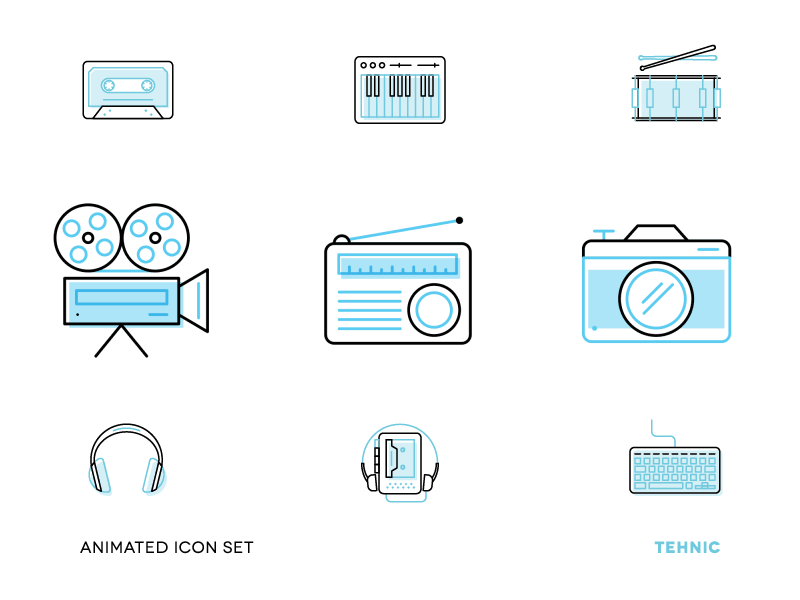 Animated Icon Set / Technic