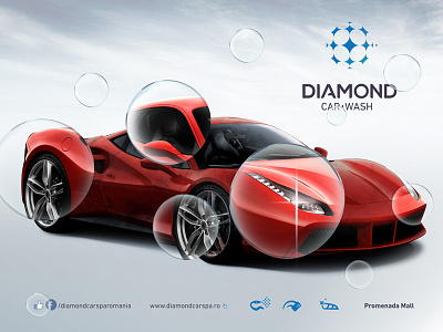 Car Wash Concept advertising automotive car design graphic