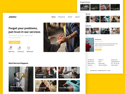 JASAKU - Service Landing Page