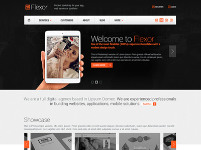 Flexor Bootstrap Theme bootstrap theme ui web