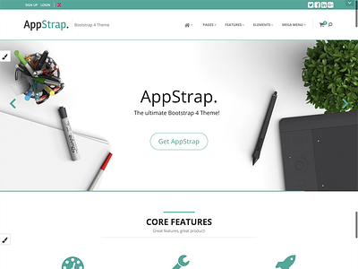 Appstrap Homepage Rework bootstrap bootstrap 4 multipurpose theme