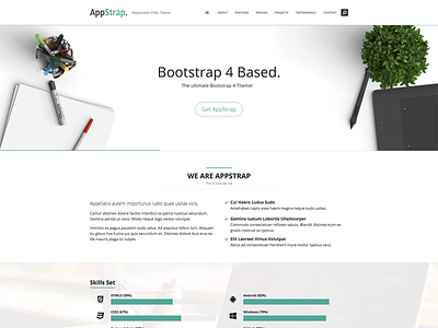 Appstrap Onepager bootstrap one pager theme