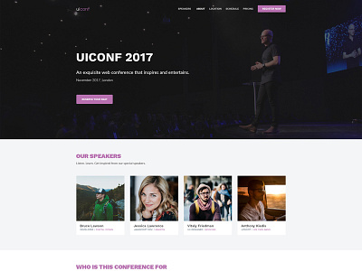Event/Conference Homepage