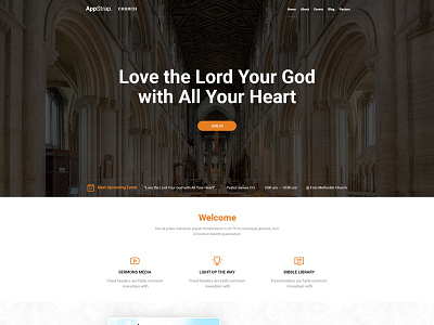 AppStrap Church Homepage