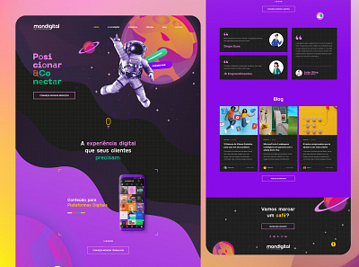 Mondigital - Marketing Agency Website Design design landing ui website