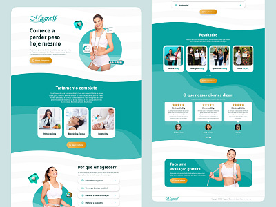 Magrass Weightloss Clinic Website company design ui website