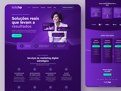 Website - Influup - Digital Marketing ui website