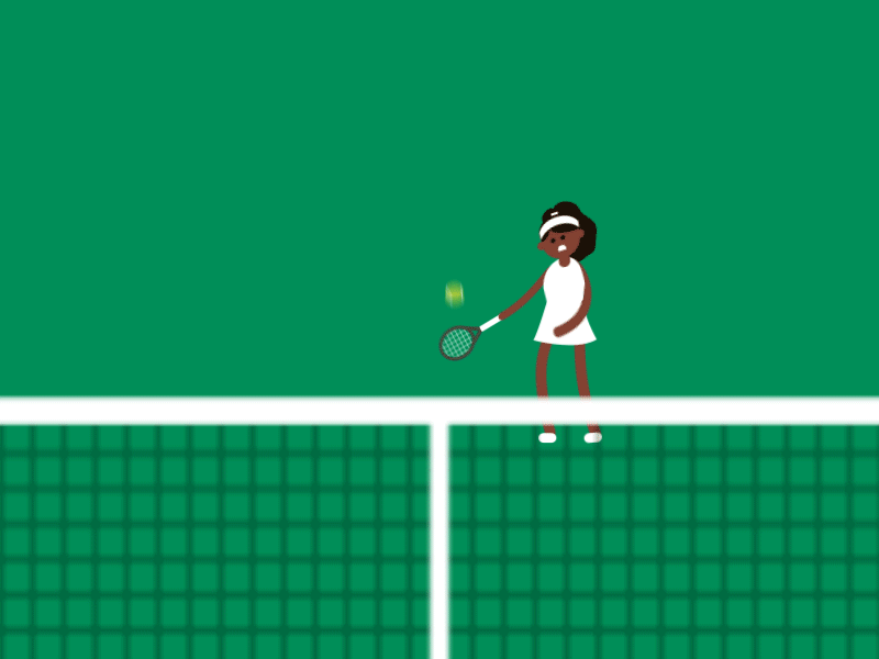 Wimbledon Semi-Finals ball basket character flat design gif illustration motion motion design motion graphics tennis vector wimbledon