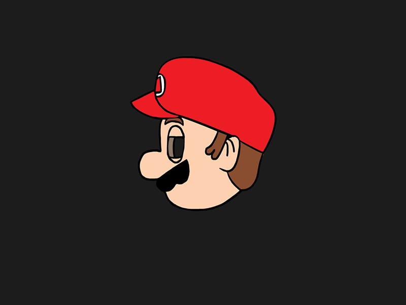 It's Me, Mario! 2d animation cel frame game gif head turn loop mario nintendo