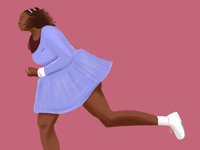 Serena Williams design illustration photoshop sport tennis texture usopen vector