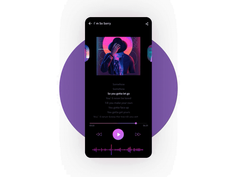 Music Playing musical ui app ux