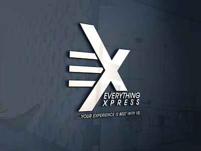 EX - Everything Xpress branding design flat icon logo typography vector