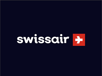 swissair branding design flat icon illustration lettering logo minimal type typography vector