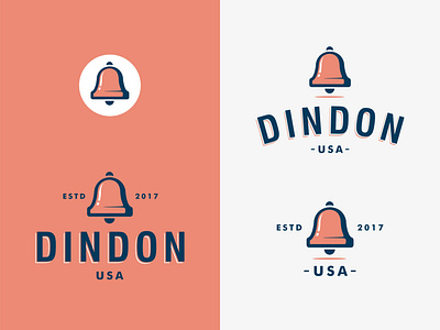 DINDON balls brand design flat icon illustration logo mark minimal modern simple symbol type typeface typogaphy vector vintage