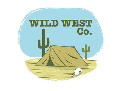Wild West Co. Logo Concept branding design illustration logo typography ui vector
