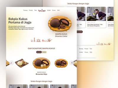 Redesign Website Bakpia Tugu design ui website