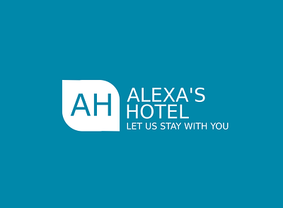 alexa's hotel app branding design illustration logo web