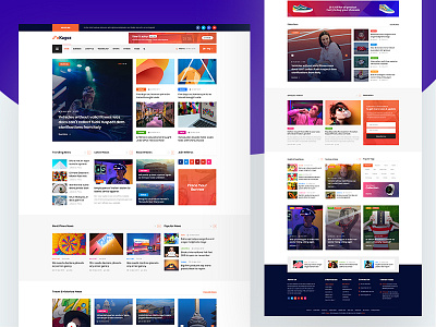 News & Blog PSD Template blog blog design company creative news ui ux