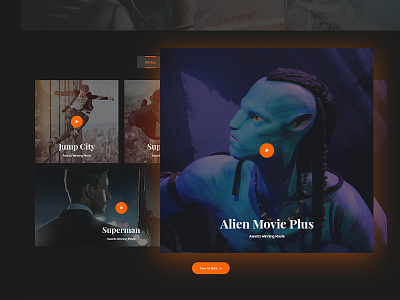 Gallery PSD Template clean design events flims gallery movie party ui ux video
