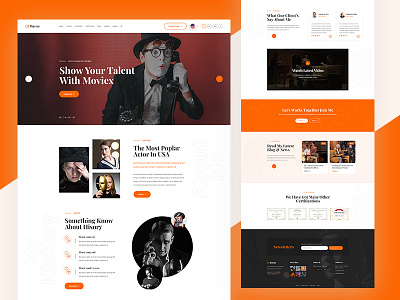 Movix PSD Template actors chenema clean company films gallery movie ui ux video