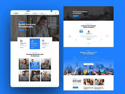 Business & Consulting PSD Template business clean company corporate ui ux