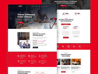 Agency PSD Template agency business clean company corporate creative design ui ux