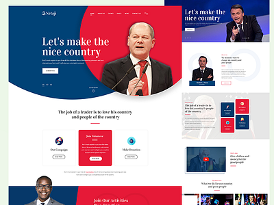 Election & Political PSD Template