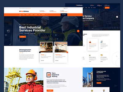 Industry & Factory PSD Template