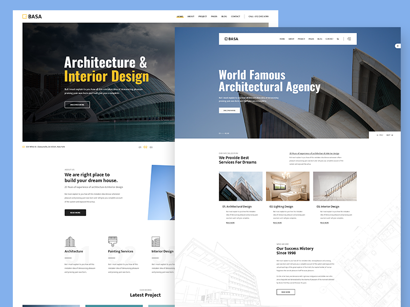 Architecture Interior Psd Template By Bdevs Technologies