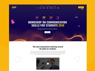 Event Management PSD Template business clean corporate creative ui