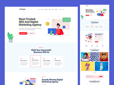 Digital Marketing PSD Template