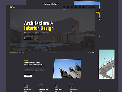 Architecture & Interior PSD Template architecture design business company corporate creative ui ux