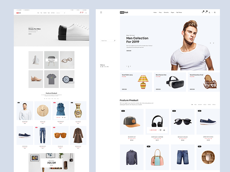 Ecommerce PSD Template by Nasir Uddin on Dribbble