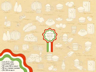 Italian Food — Pasta Ingredients