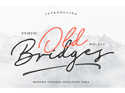 Old Bridges - Vintage Script Font