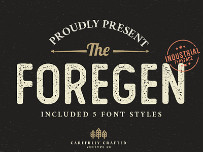 Vintage sans serif font