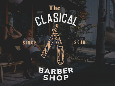 Vintage Barbershop Logo badge logo barber logo barber shop barbershop font free font free fonts lettering lettering artist lettering logo logotype retro retro logo typeface vintage vintage logo