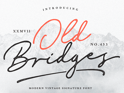 Old Bridges - Vintage Signature Font