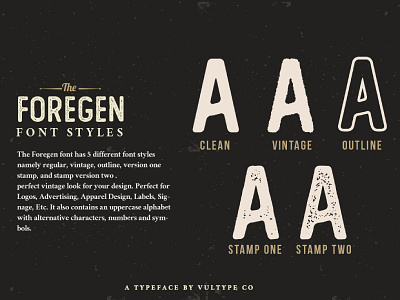 The Foregen Stamp Font aged font free font free fonts grunge lettering lettering artist lettering logo logotype modern retro sans serif stamp stamped typeface vintage vintage font