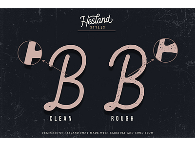 Rough script font