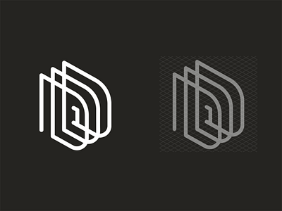 Isometric letter D logo branding isometric letterd logo logodesign