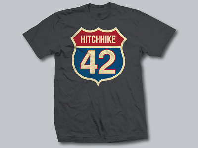 Take the highway that's the best 42 hitchhikers guide to the galaxy pop culture route 66 t shirt tee tshirt woot