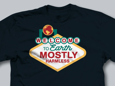 Mostly Harmless lettering t shirt tee tshirt typography woot