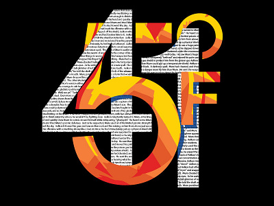 Fahrenheit 451 bradbury derby lettering scifi typography vote woot