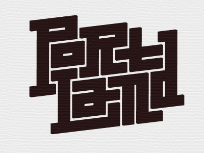 Portland Jigsaw jigsaw lettering oregon portland typography