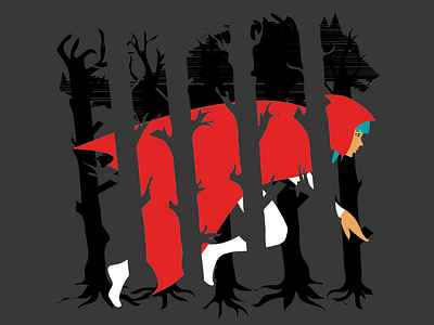 Red Running Hood up for voting anime derby forest red riding hood t shirt tee tshirt wolf woot