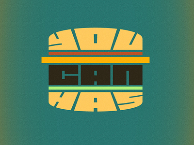 Cheeseburger jigsaw lettering typography