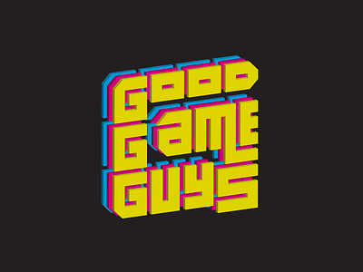 Good Game Guys company game jigsaw lettering typography