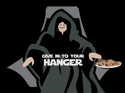 Give in to your hanger cookies derby emperor hanger hangry jedi palpatine star wars t shirt tee tshirt woot
