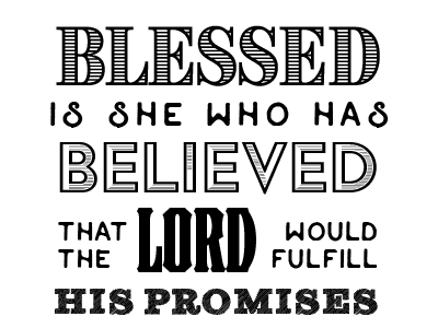 Blessed (in progress) baptism bible lettering poster religious typography